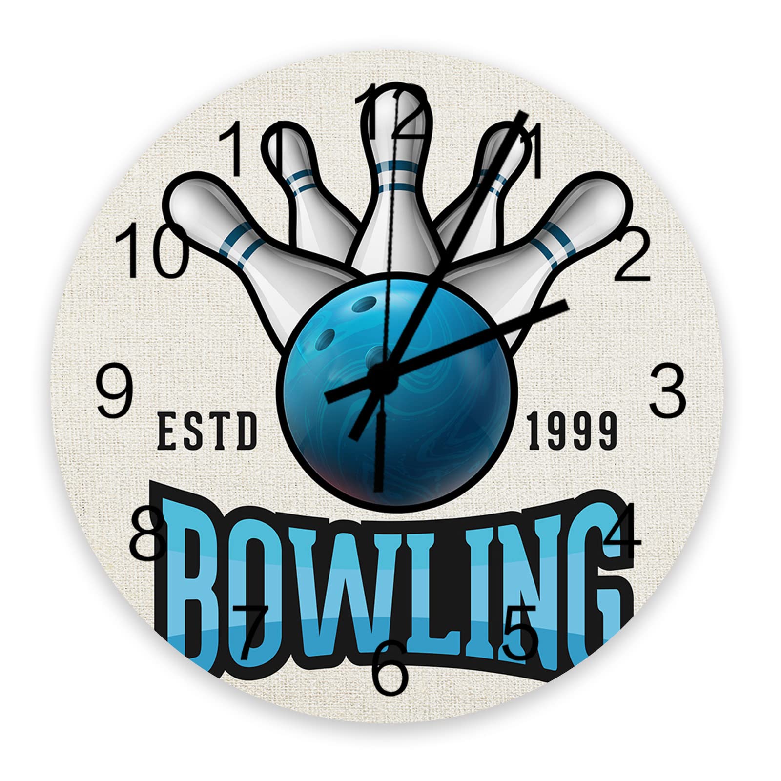 Bowling themed Wall Clock