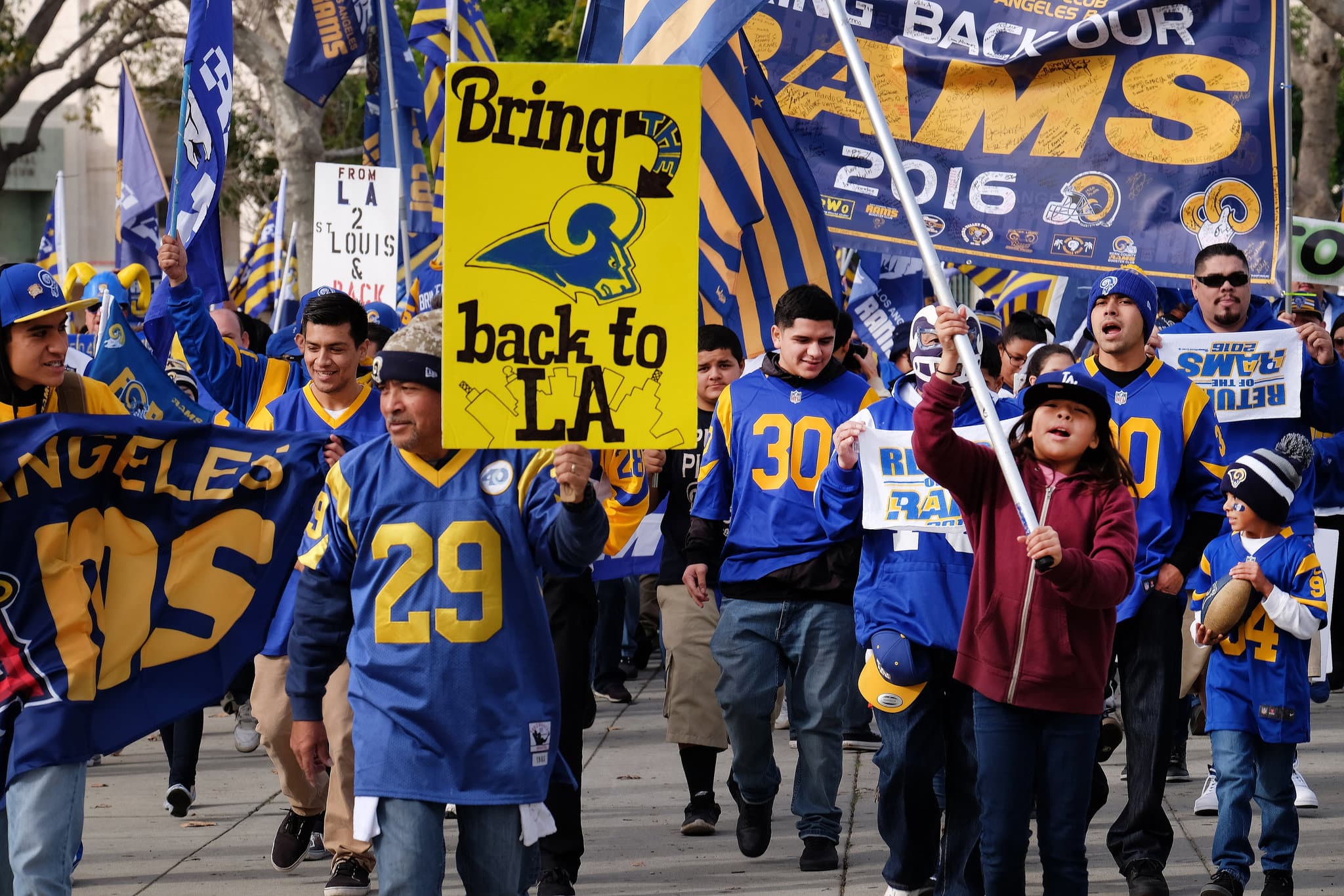 when did the rams leave los angeles